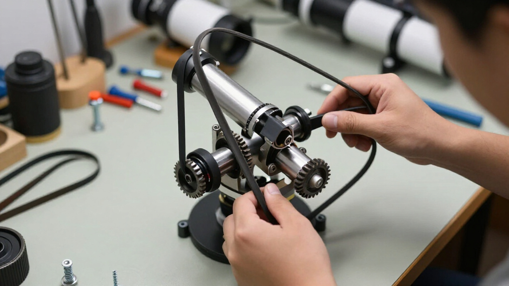 equatorial mounts with belt drive systems