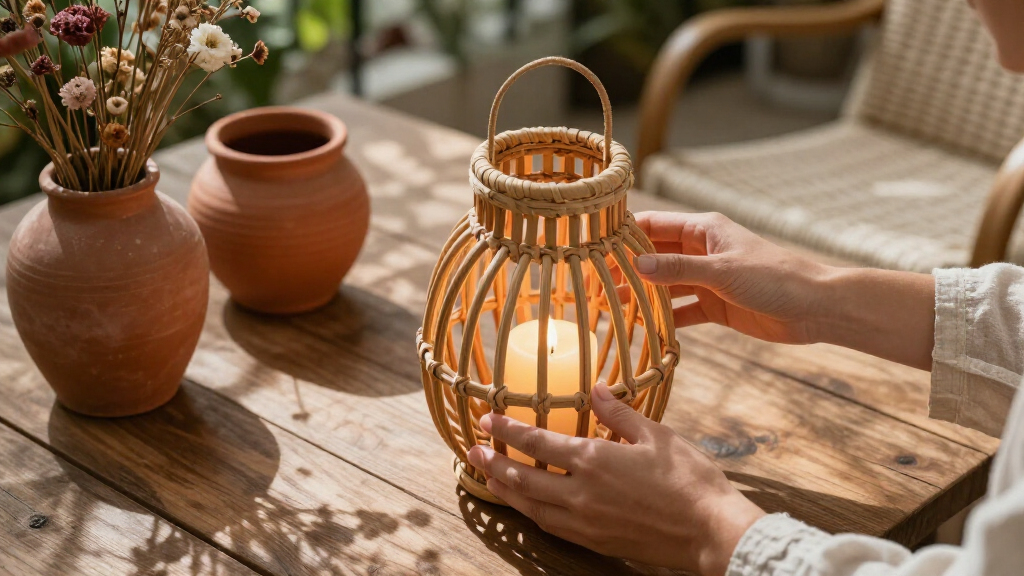 boho lantern candle holders