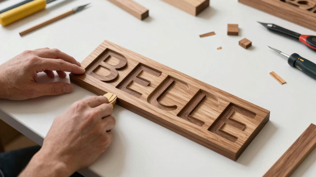 best layered wooden name signs