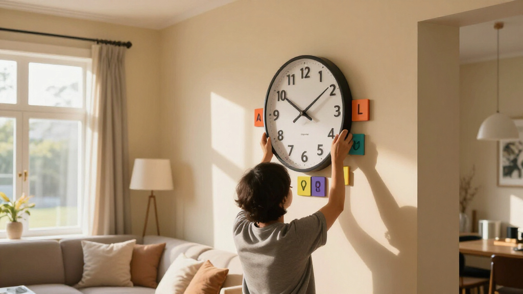 customizable alphabet wall clock