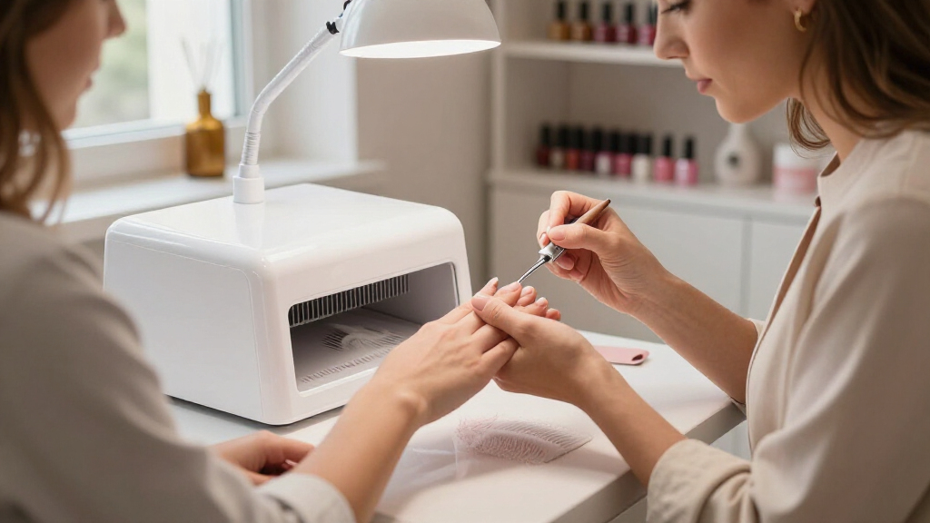 manicure table with built in dust collector