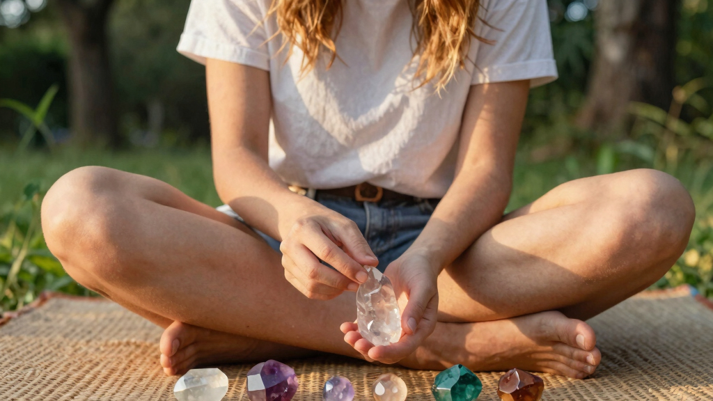 crystal healing meditation sets