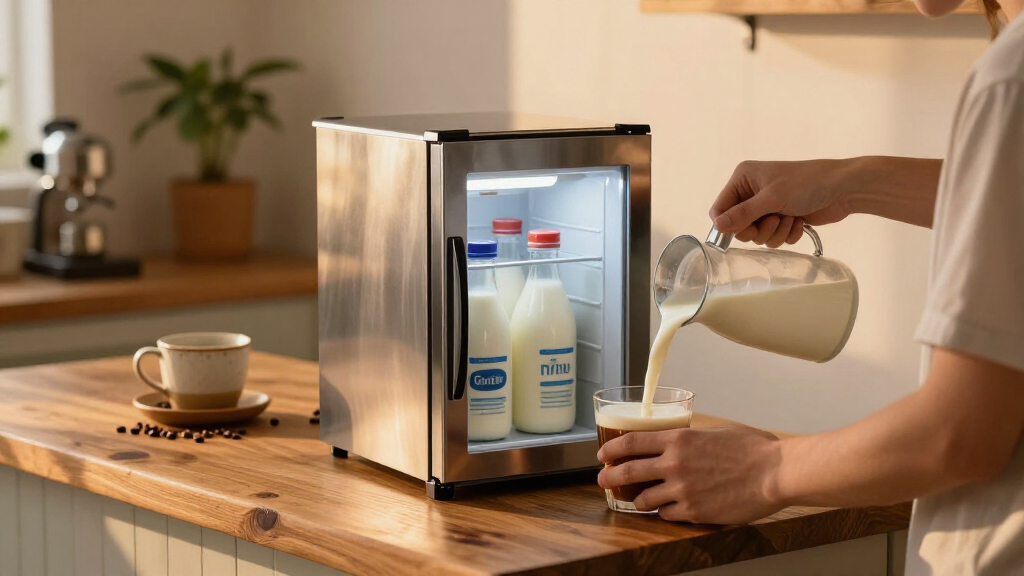 best mini fridge for coffee bar milk storage