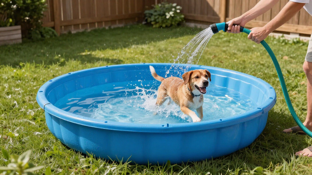 best extra-large dog splash pool durable