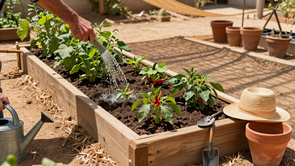 raised garden beds for hot climates