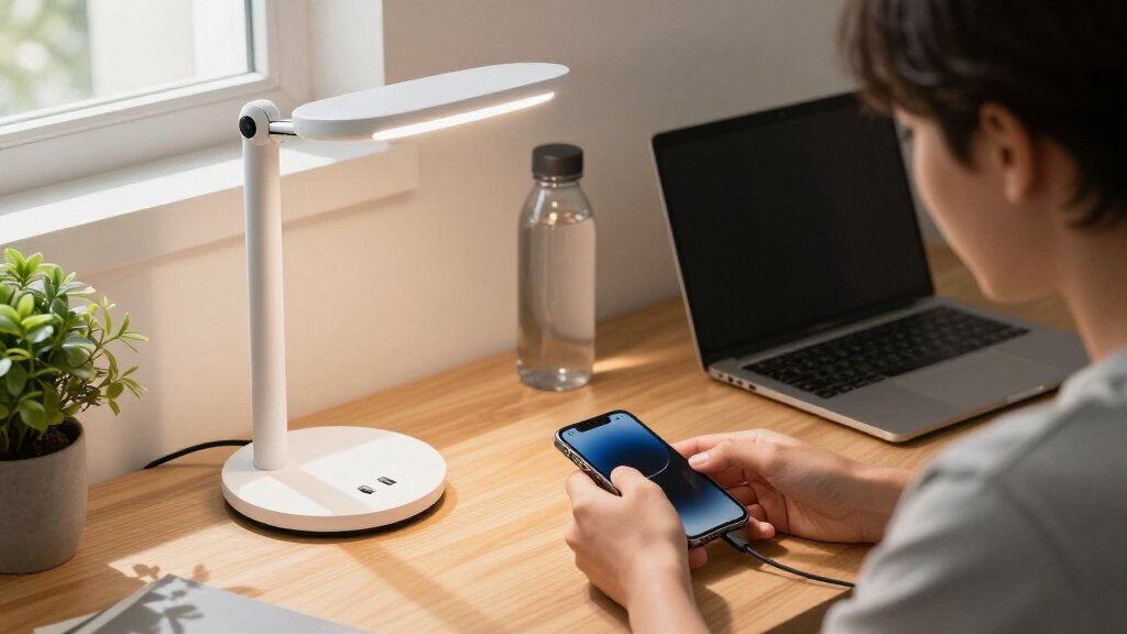 best dorm room desk lamp with USB