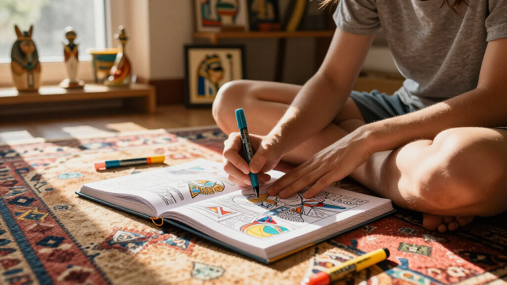 ancient egypt coloring books