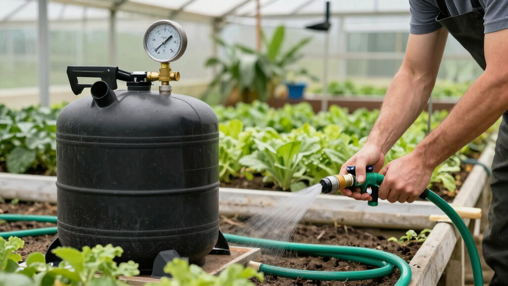 best pressure tanks for greenhouse watering