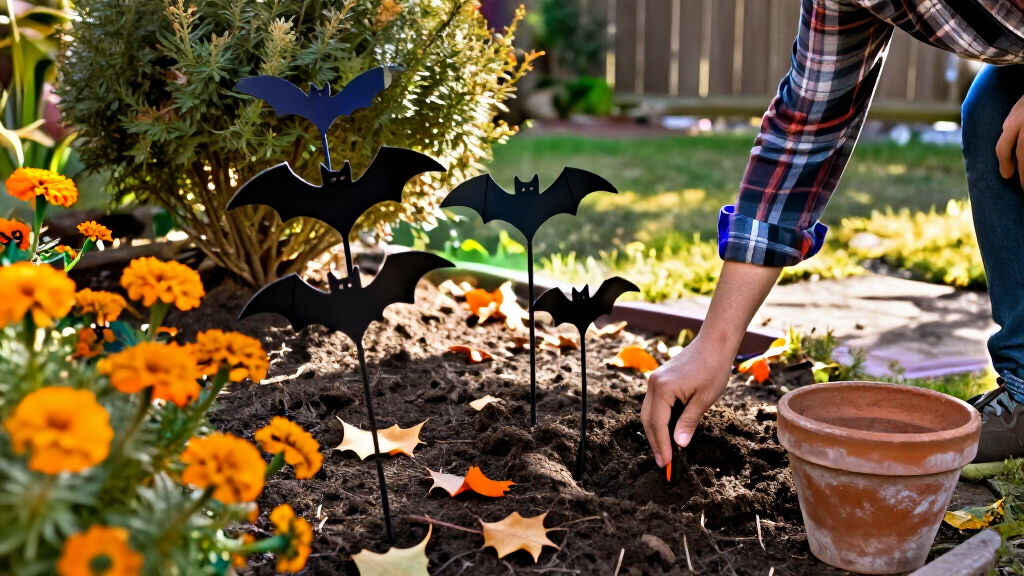 Halloween outdoor garden stakes