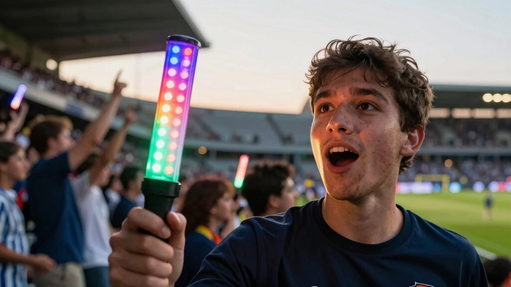 soccer fan LED light displays