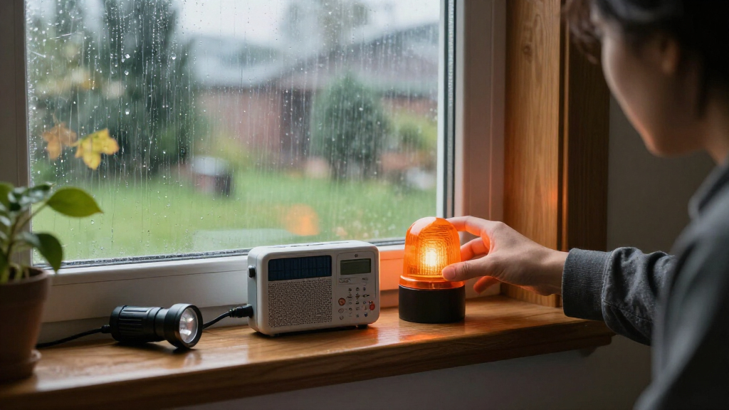 weather alert radio with solar charging