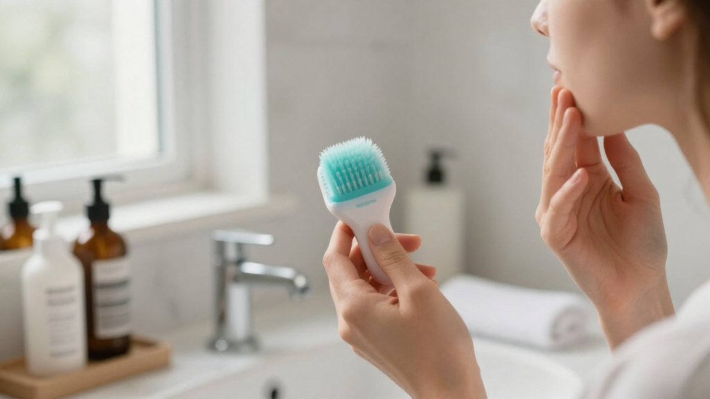 pocket-sized facial cleansing brushes