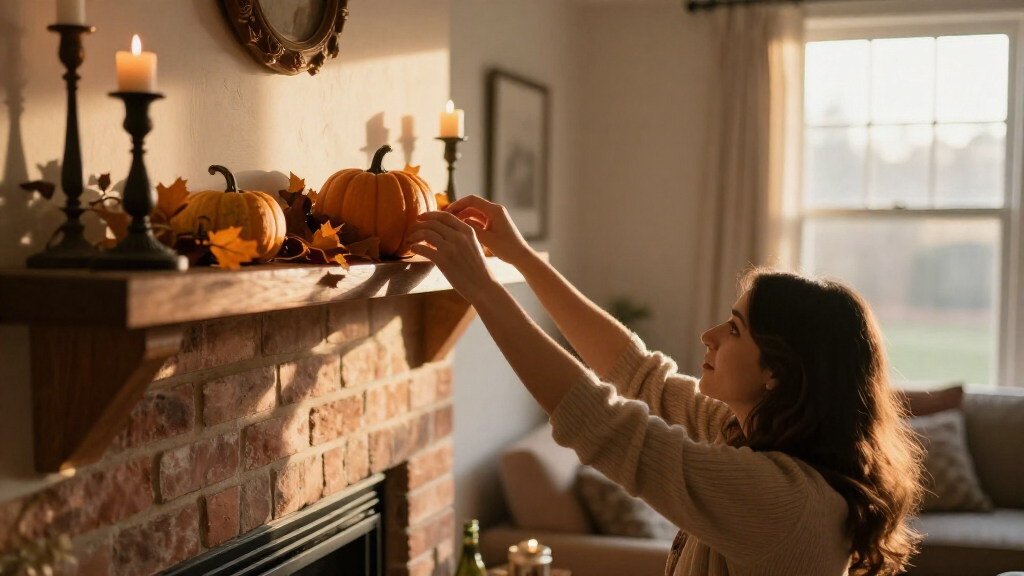 halloween mantel decorations