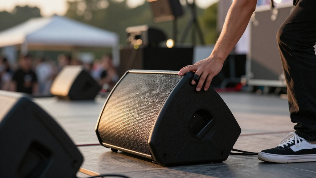 portable stage monitor speakers for clear speech