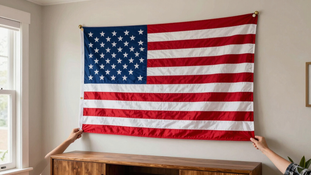 patriotic American flag wall art