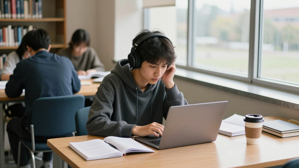 student noise-canceling headphones