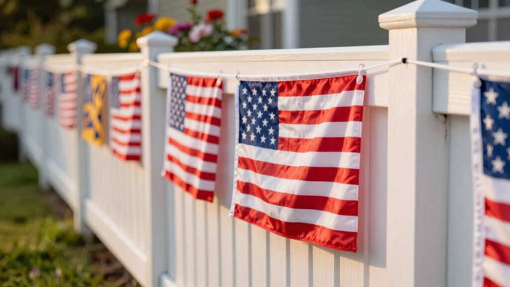 American flag outdoor decor