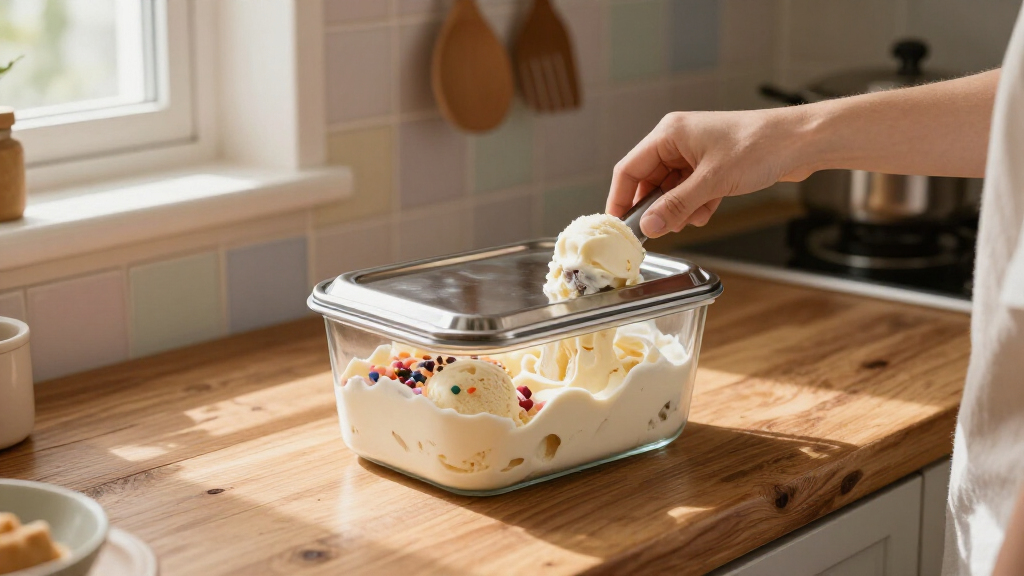 ice cream storage containers