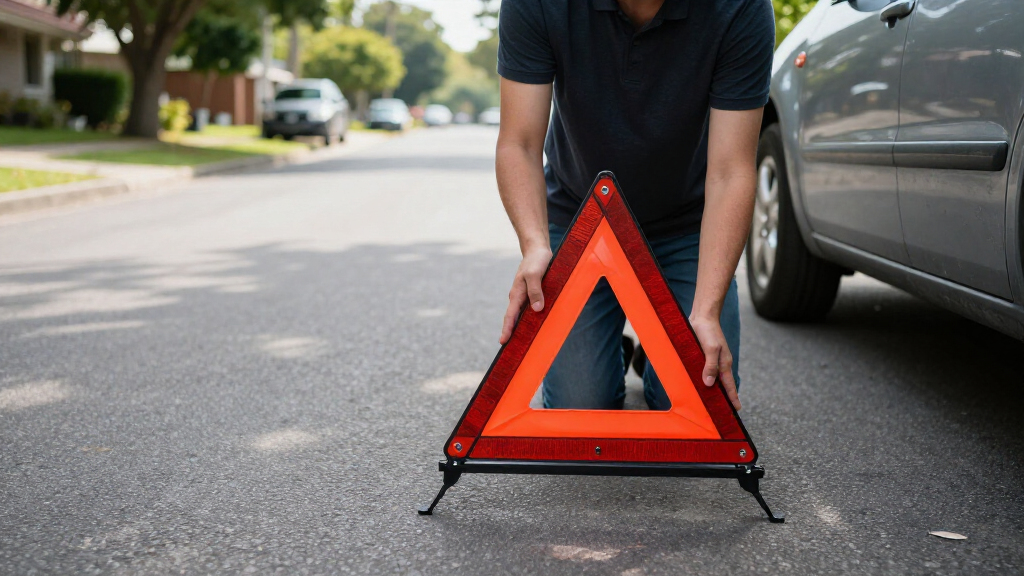 warning triangles