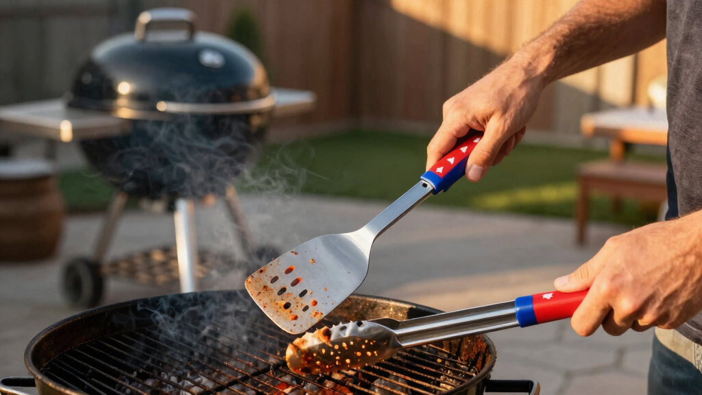 patriotic BBQ tools