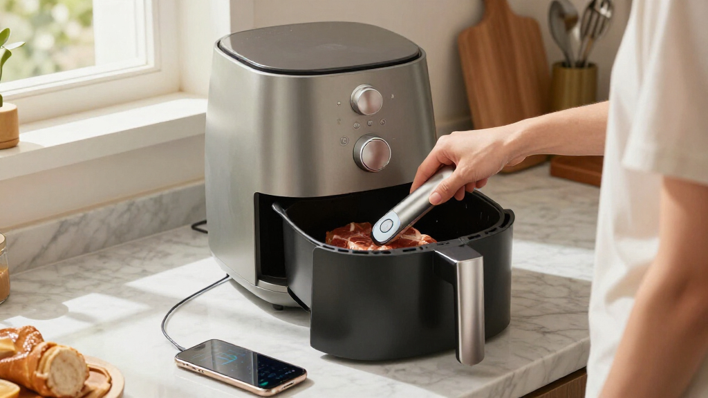 high end wireless meat thermometer for air fryer cooking