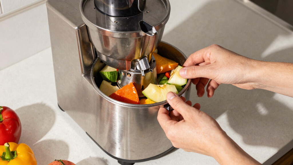 cold press juicer large feed chute