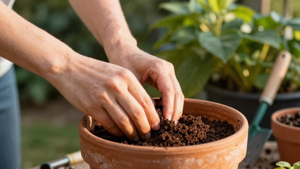 potting soil