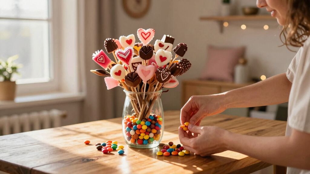 6 Creative Valentine Candy Bouquet Ideas That Will Melt Hearts