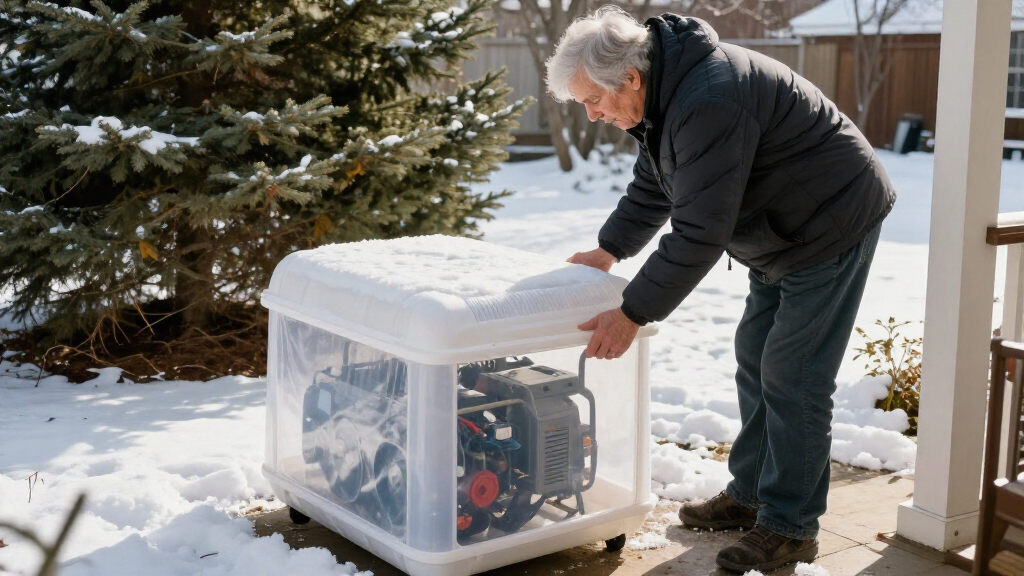 generator enclosure for snow protection