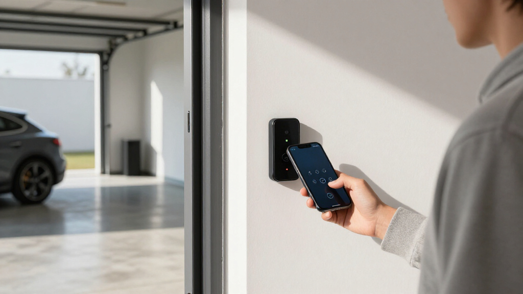 smart garage door controller secure access