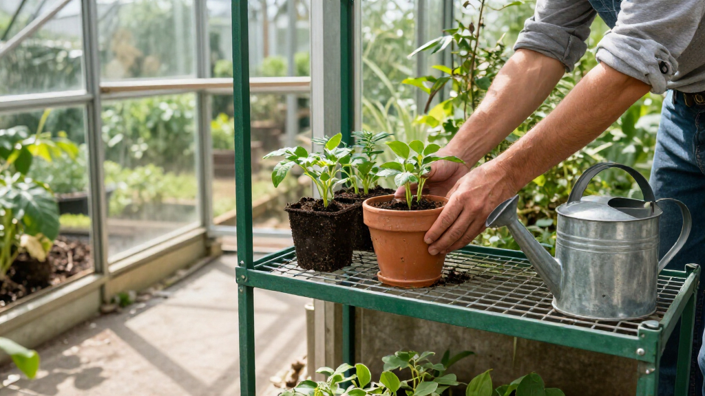 greenhouse shelving racks
