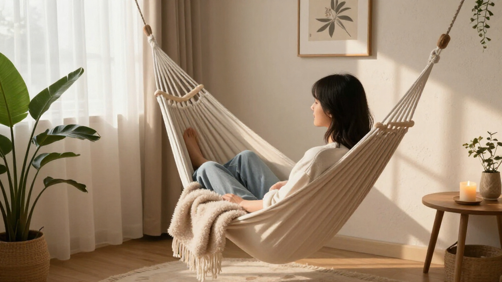 best indoor hammock chair for calm corner