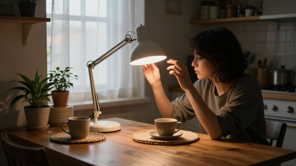 therapy lamp for dark winter mornings