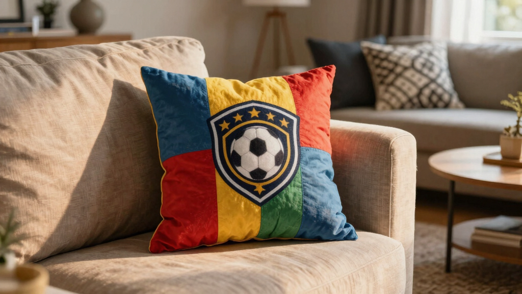 customized soccer fan throw pillows