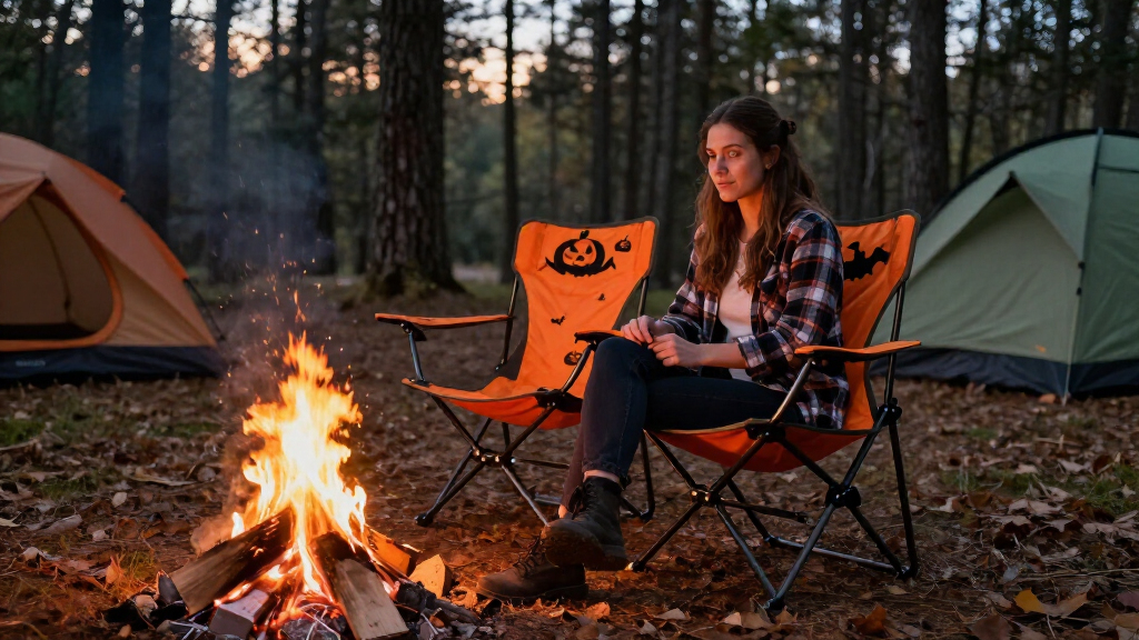 Halloween camping chairs