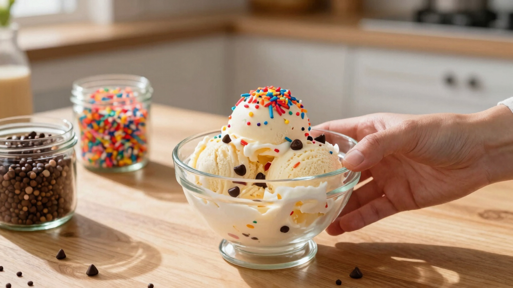 ice cream toppings and sprinkles