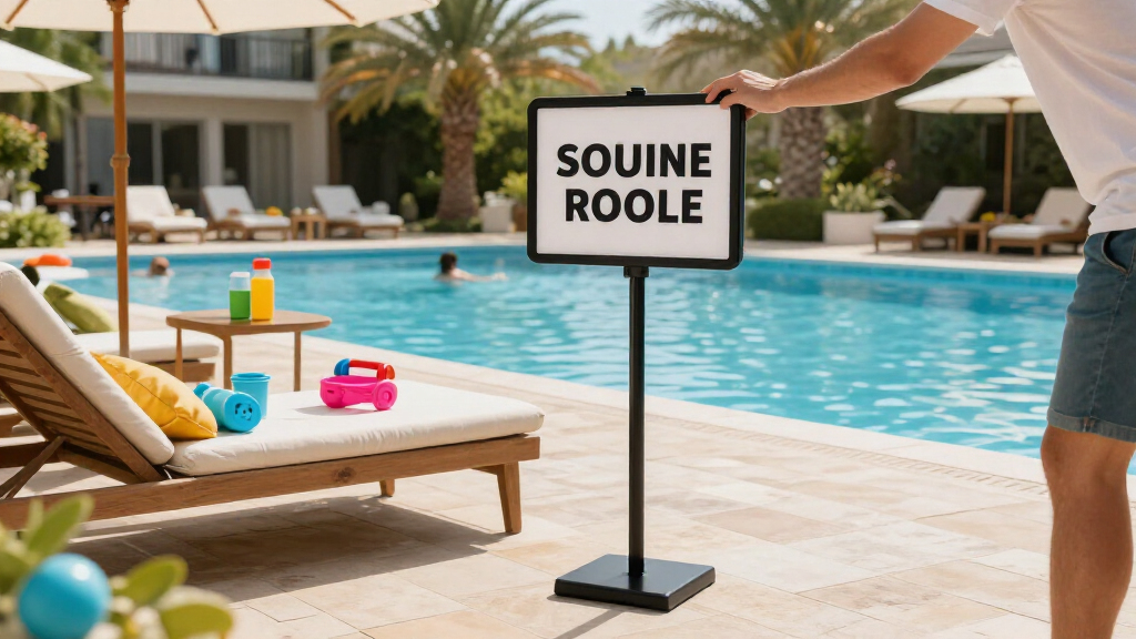 portable sign stand system for events