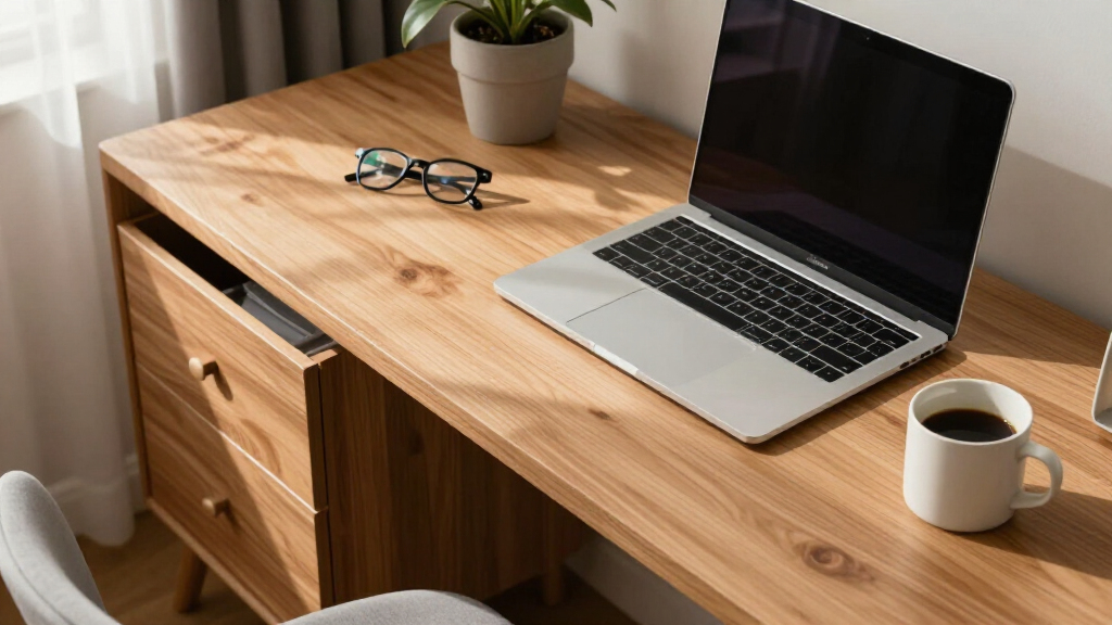 best home office desk with storage drawers
