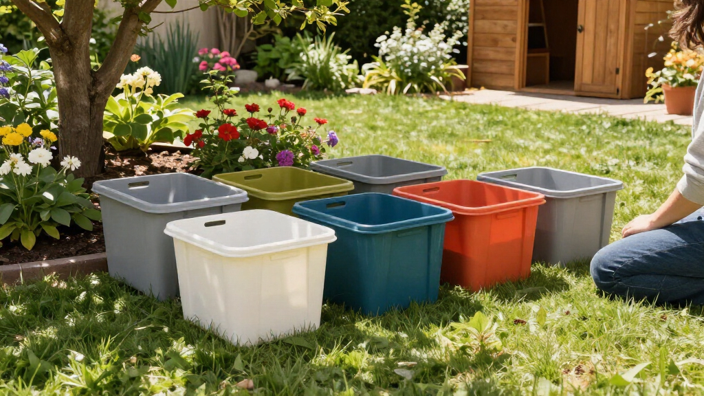 garden and outdoor storage bins