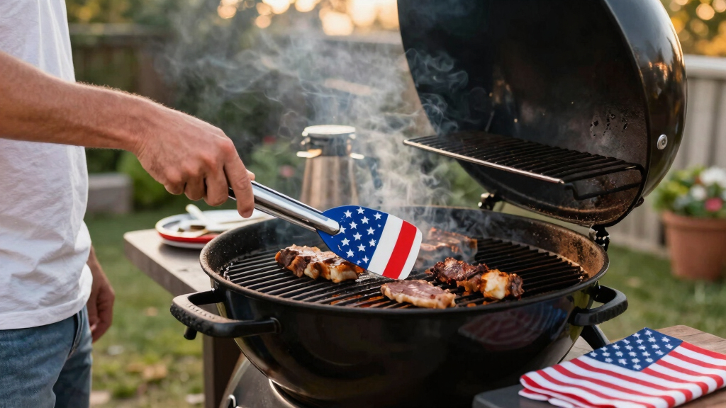 patriotic outdoor grilling tools