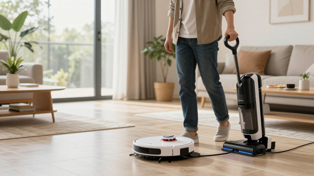 robot vacuum mop combo with dock