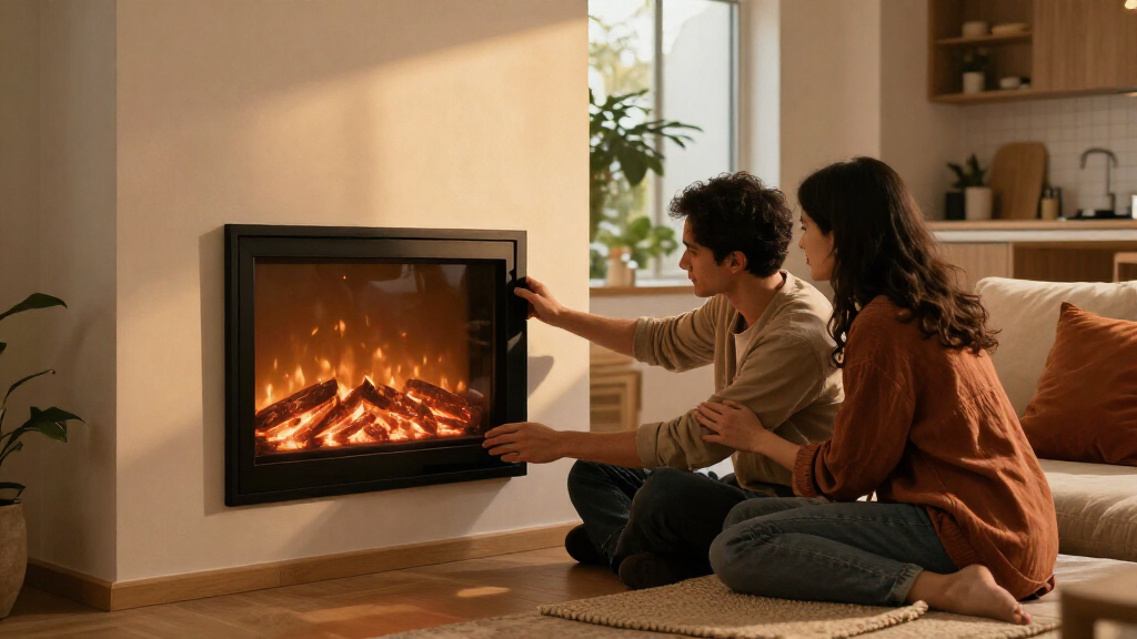 wall mounted electric fireplaces