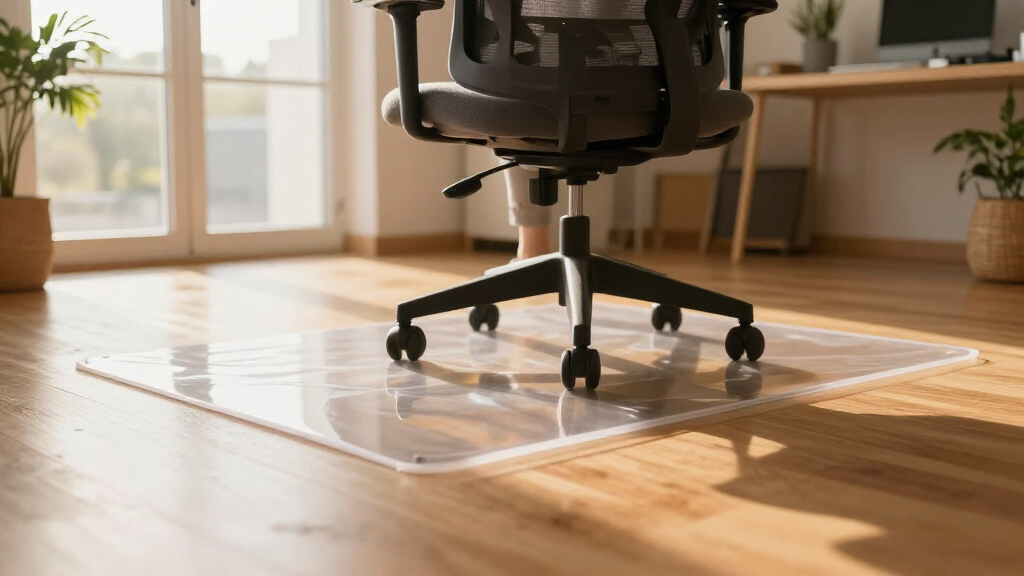 office chair mat for protecting floors in new apartment