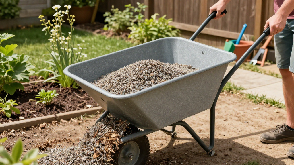 best poly dump carts for mulch and gravel