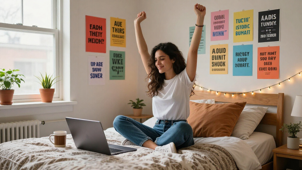 motivational dorm room decor