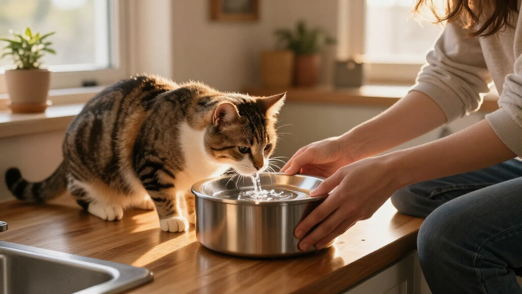 best stainless steel cat water fountain