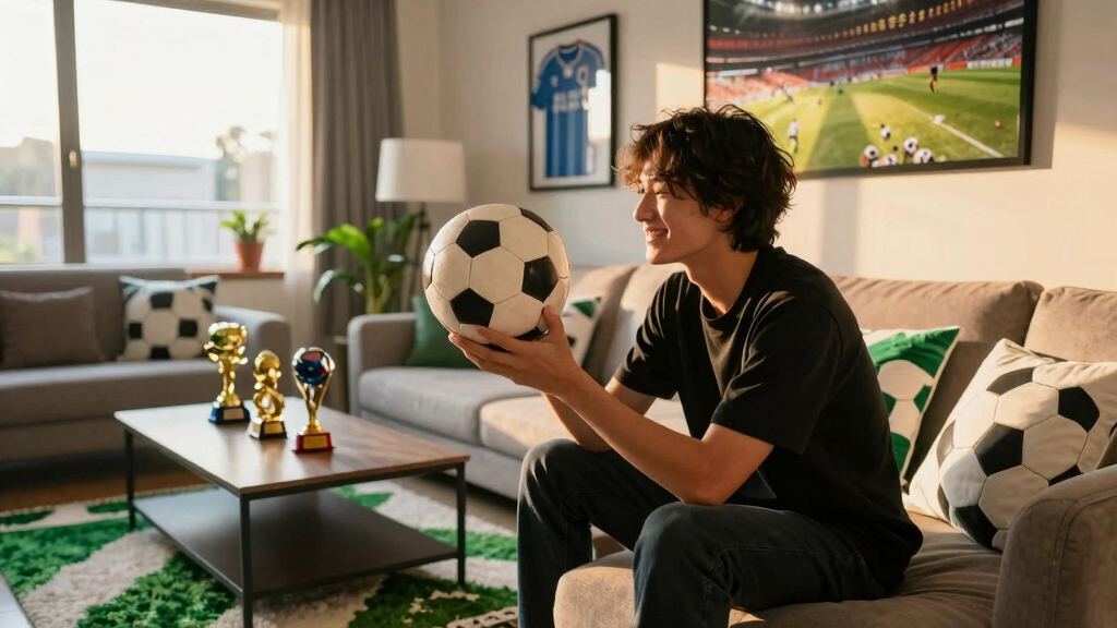 soccer-themed home decor