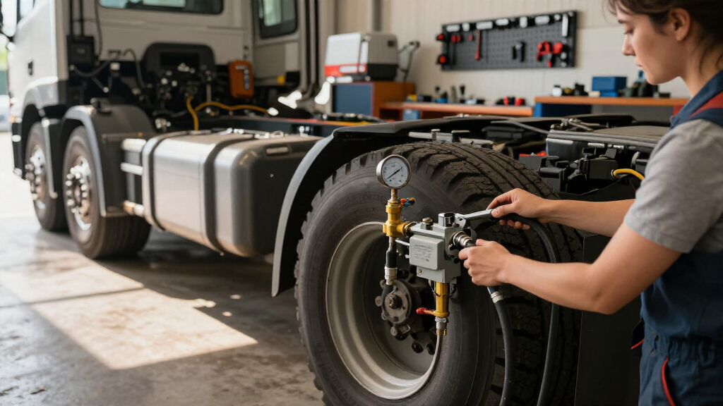 tire pressure deflation system central for rigs