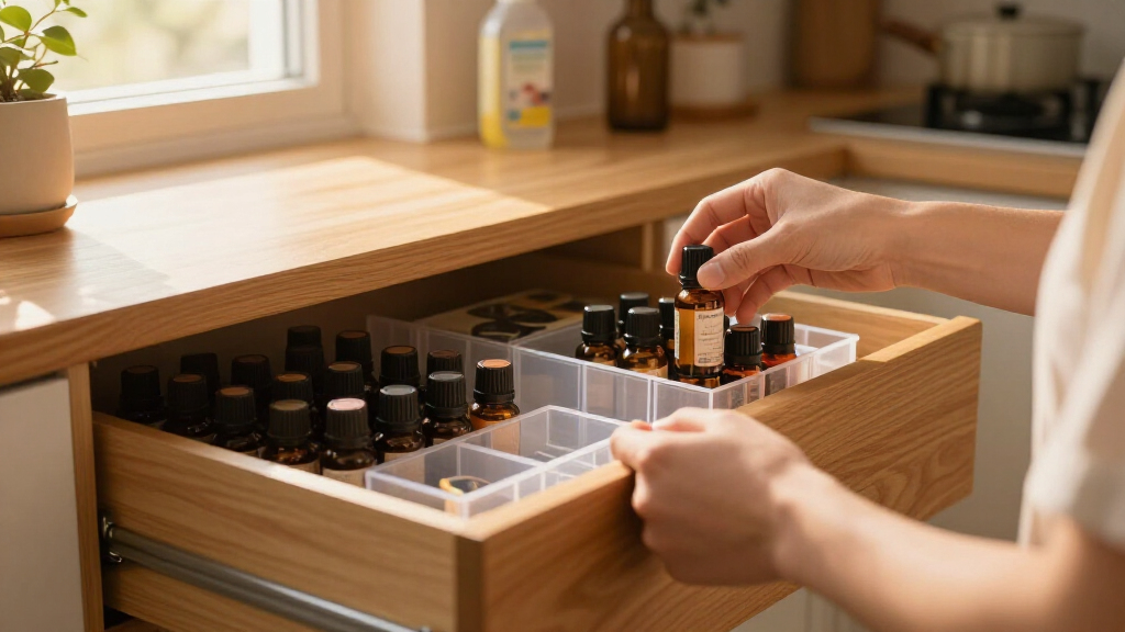 essential oil drawer organizer inserts