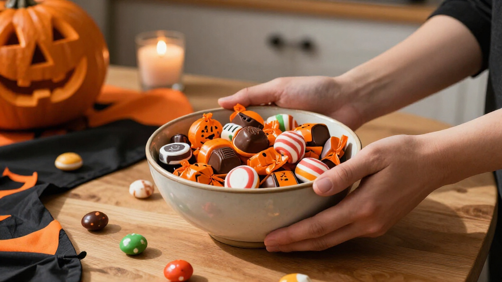 Halloween candy bowls